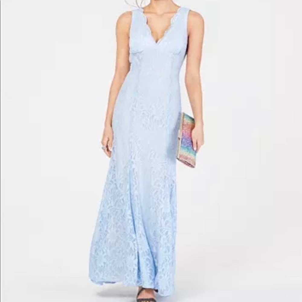Open Back glitter lace dress